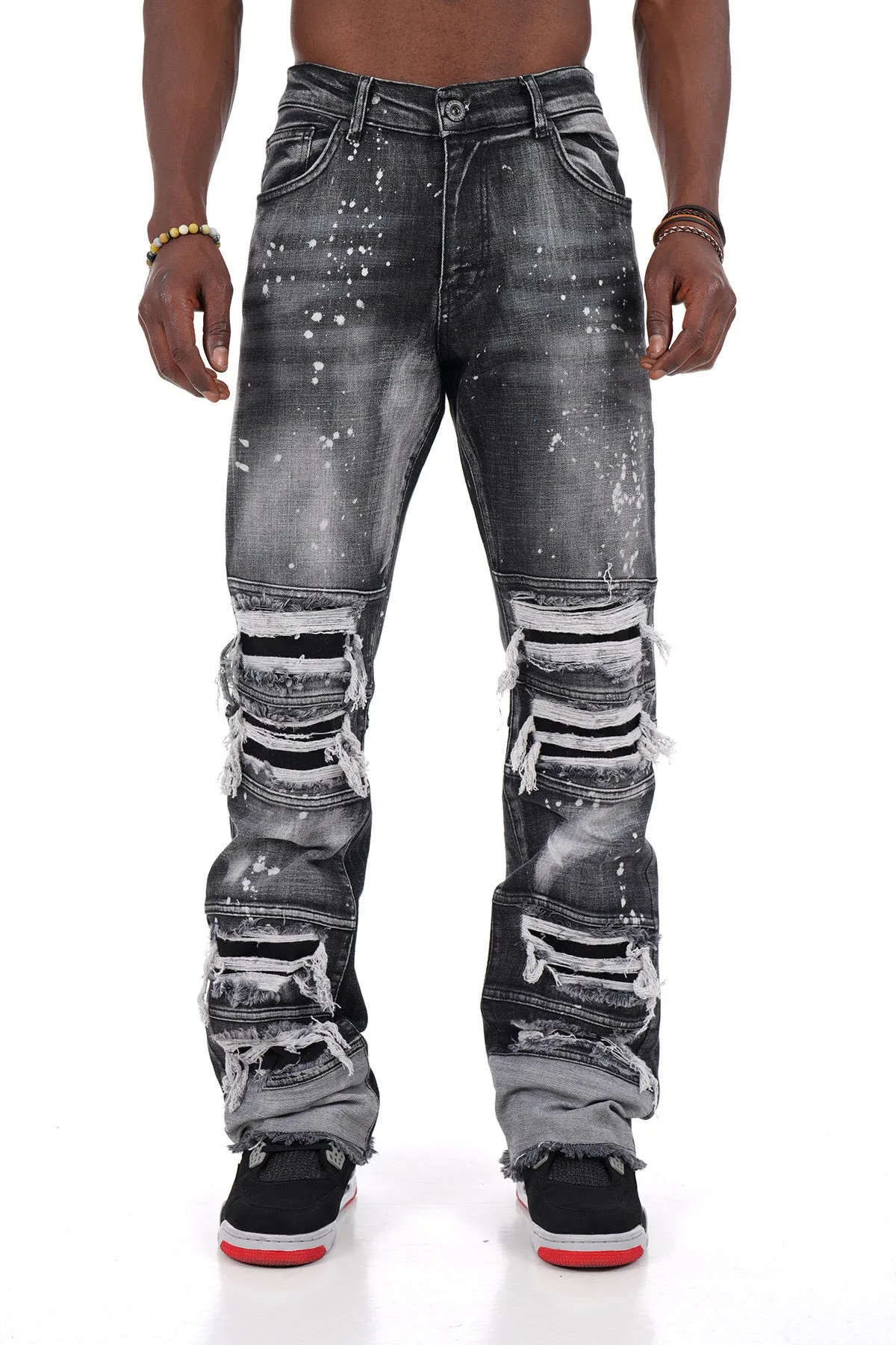 THE ROMAN FLARED JEANS