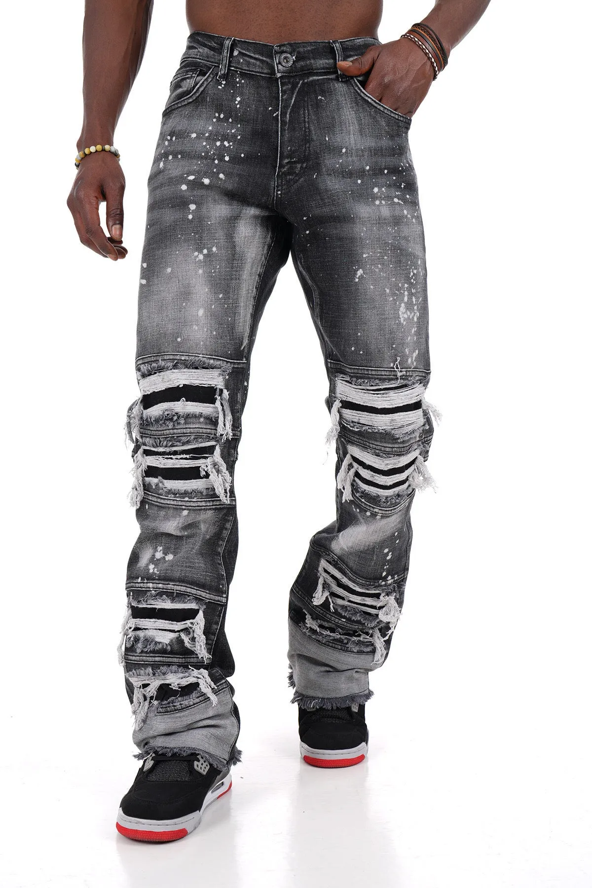 THE ROMAN FLARED JEANS