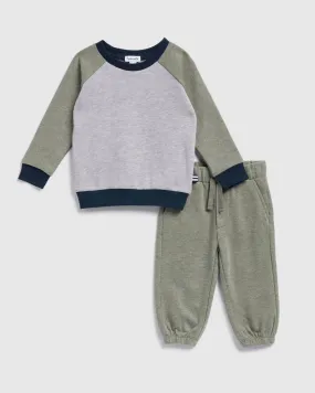 Toddler Boys Colorblock Sweatshirt Set