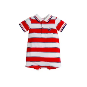 Tutto Piccolo 3294 - Boys Red Short Romper