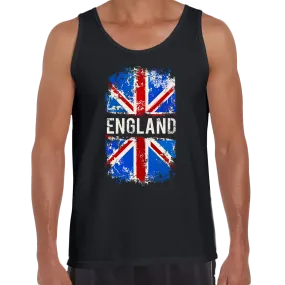 Union Jack Abstract Print Mens Women Tank Top Great Britain Flag