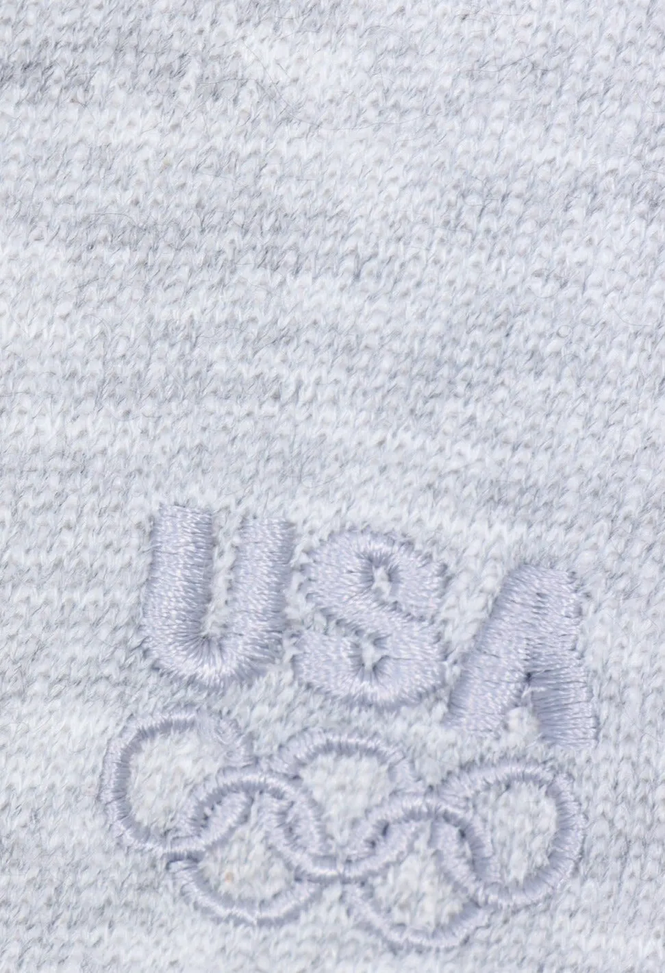 USA Embroidered Grey Marle Sweatshirt USA Made (XXL)