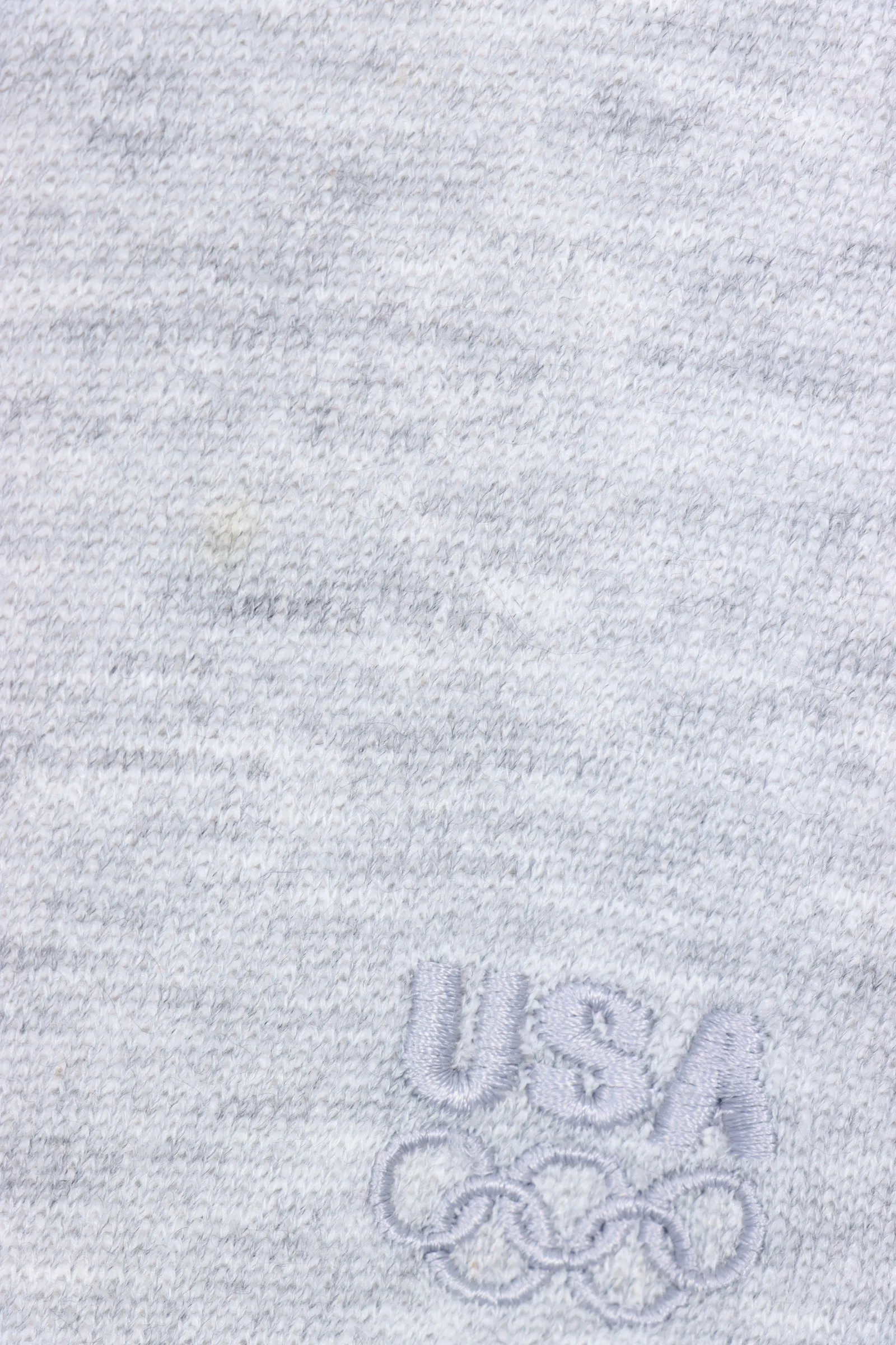 USA Embroidered Grey Marle Sweatshirt USA Made (XXL)