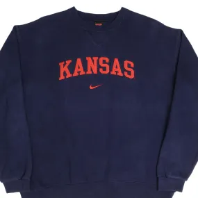 VINTAGE NIKE KANSAS EMBROIDERED SWEATSHIRT 1990S SIZE XL