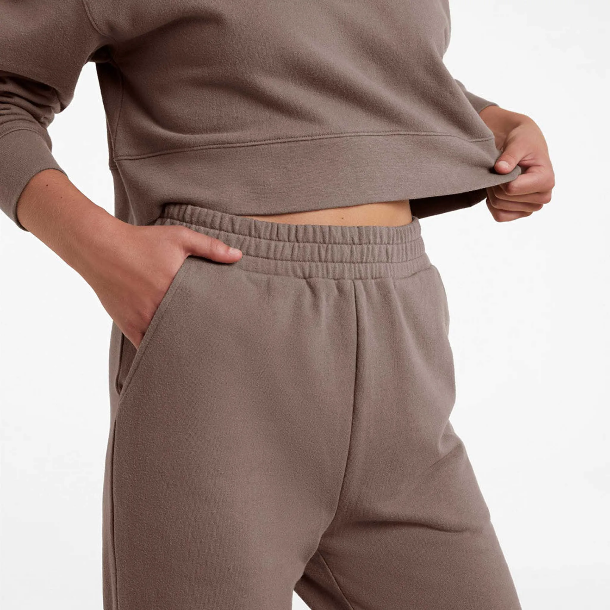 Wide Leg Sweatpant | Mocha