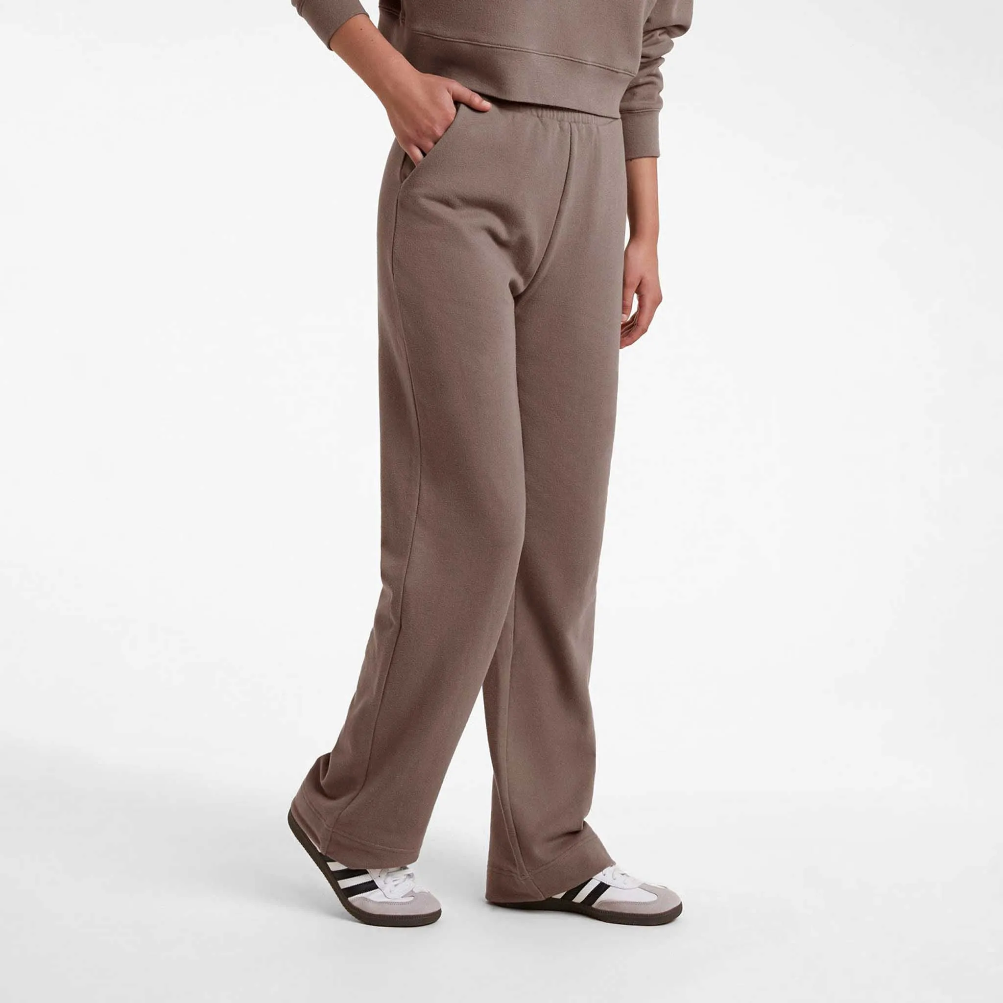 Wide Leg Sweatpant | Mocha