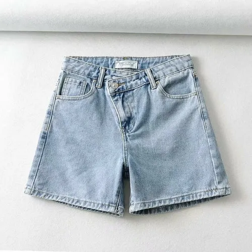 Women Denim Shorts High-waist Shorts