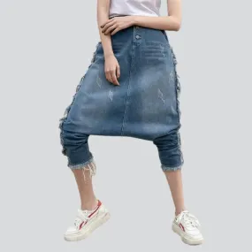 Women's harem denim pants