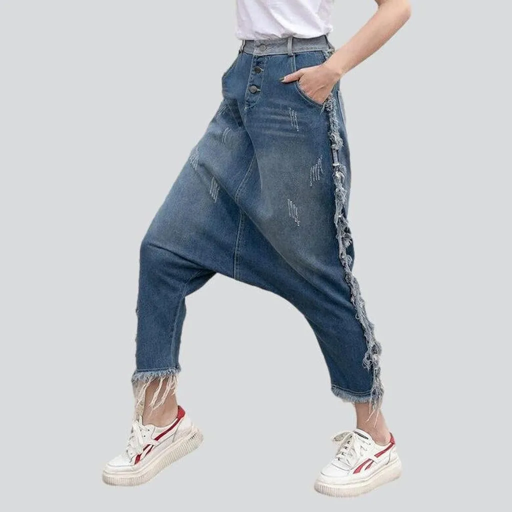 Women's harem denim pants