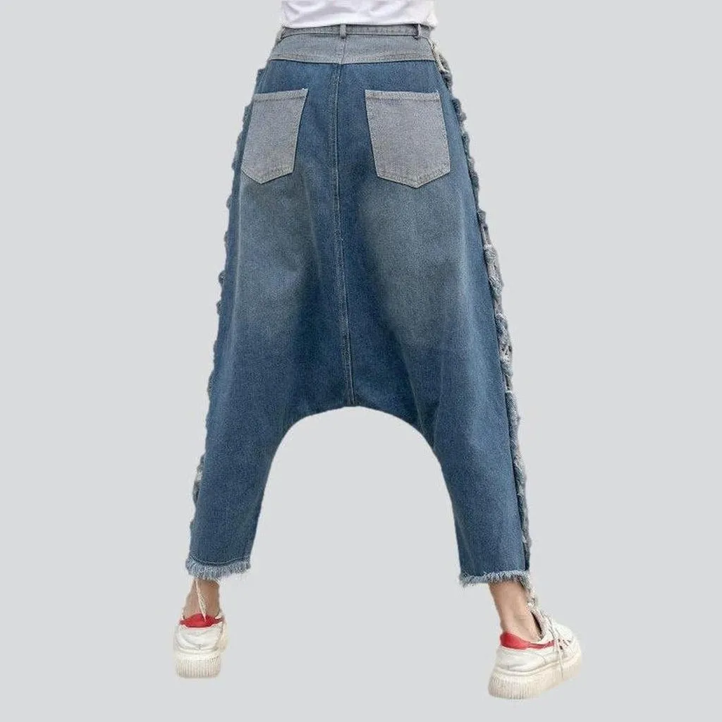 Women's harem denim pants