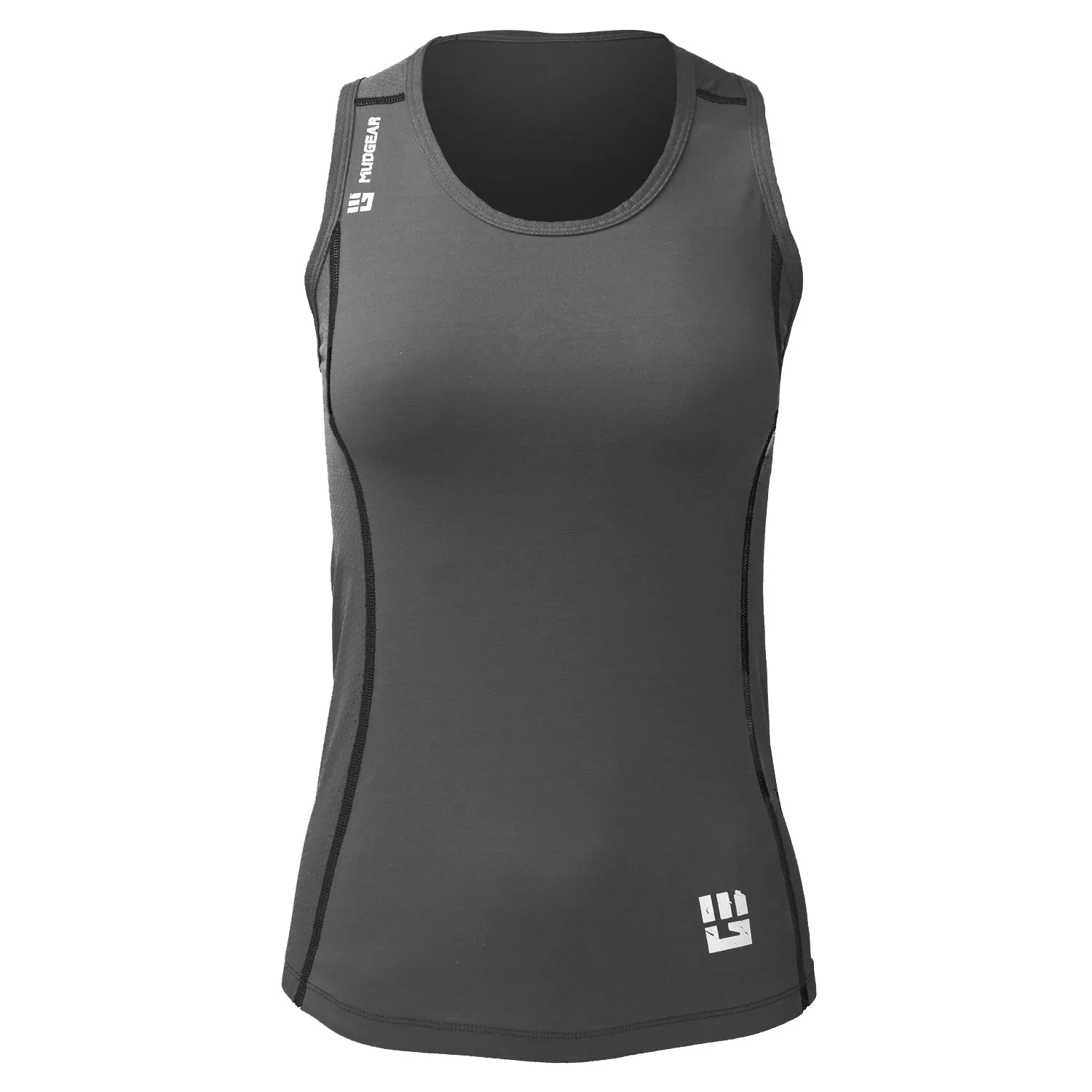 Women's Performance Racerback Tank (Steel Gray)