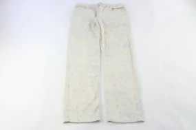 Women's Ralph Lauren White Floral Denim Jeans