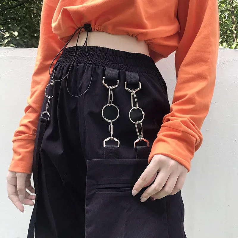 Women's Winter Casual High-Waist Loose Cargo Pants