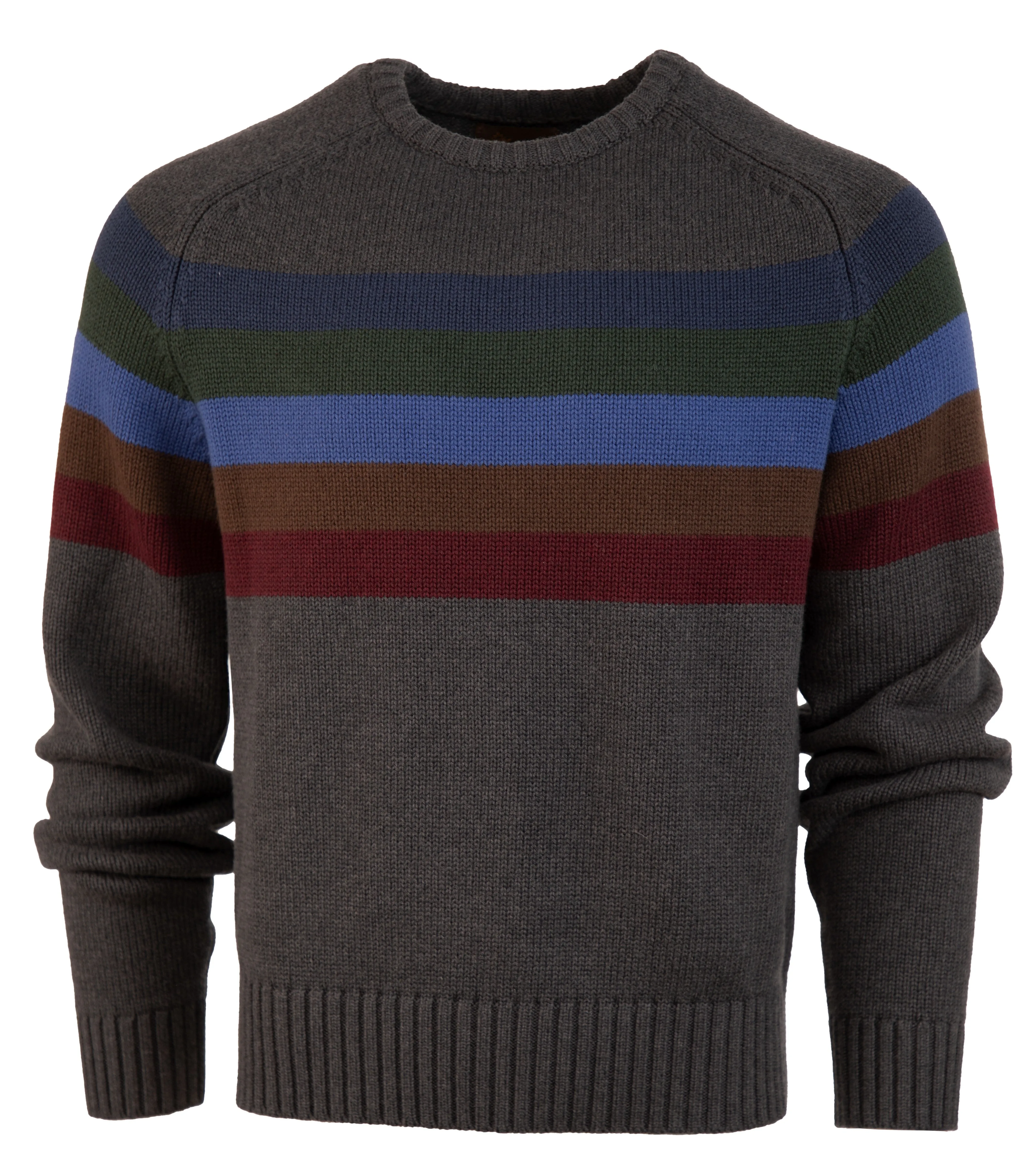 Wool and Cotton Striped Crewneck